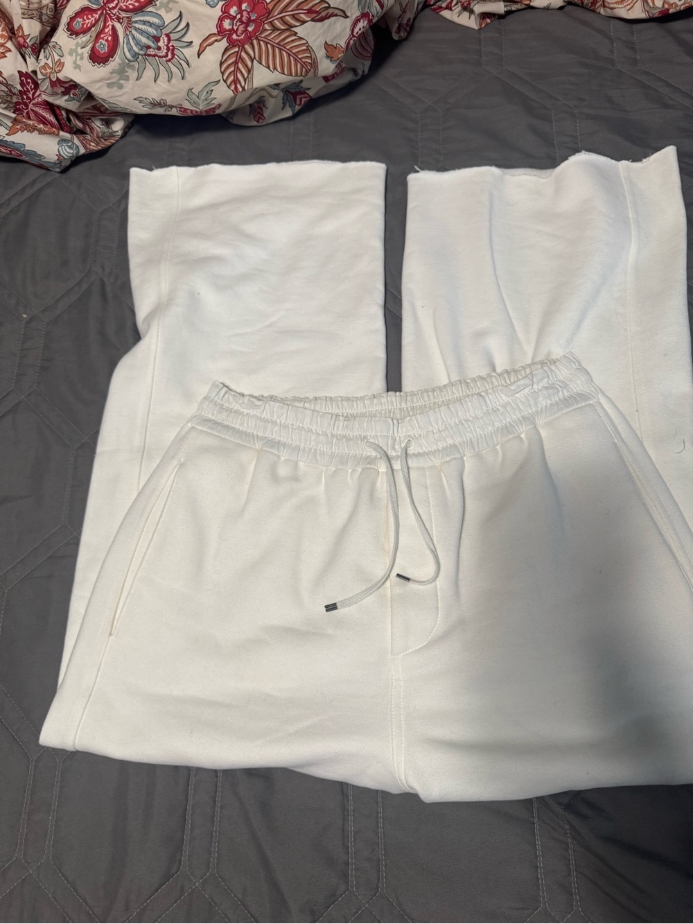 Saint Laurent Cream Elastic Waist Pants
